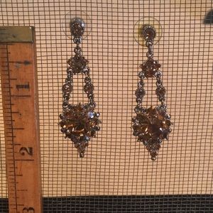 Smoky quartz dressy earrings